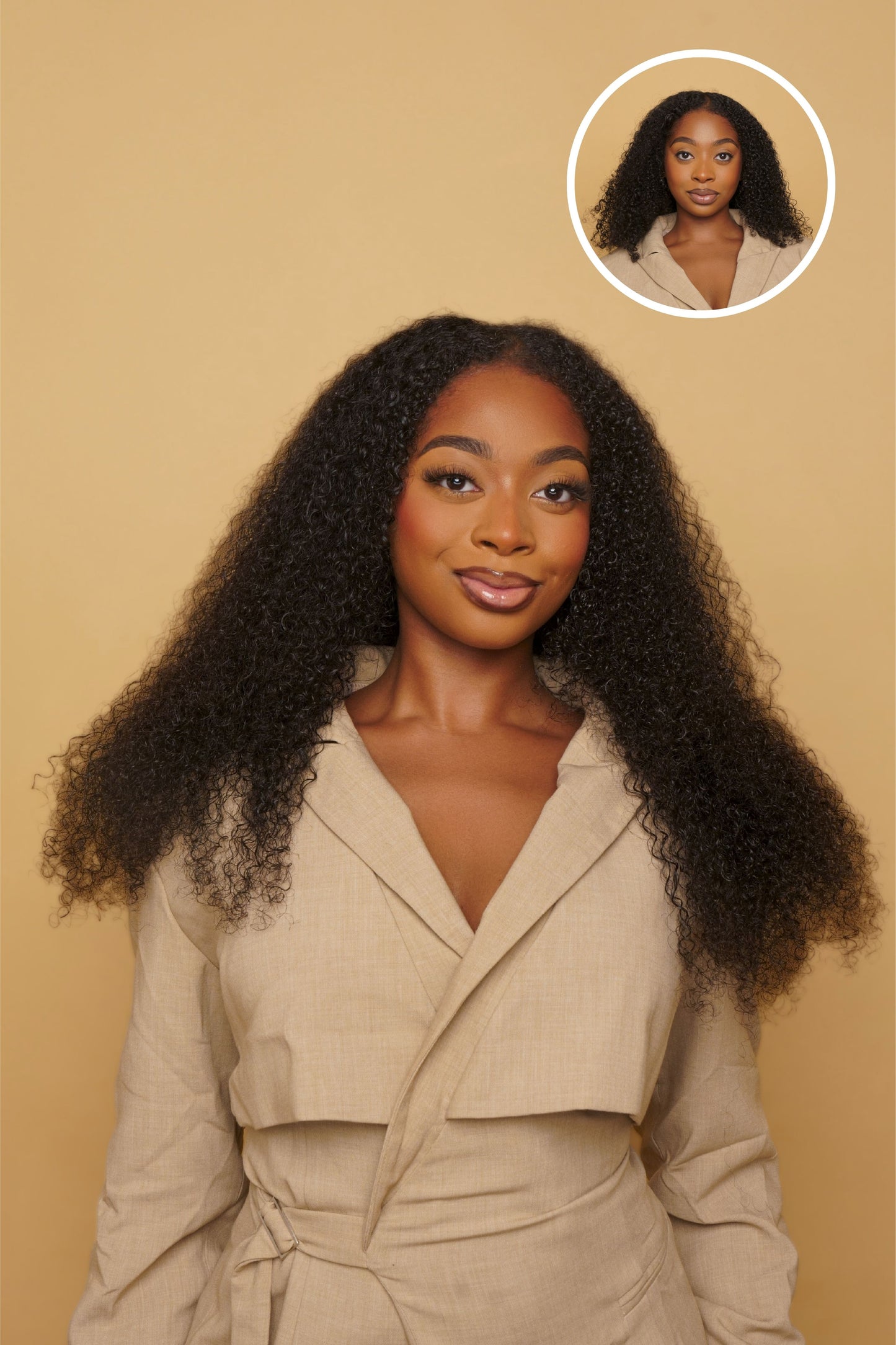 Soft Curly U-Part Wig