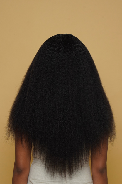 Kinky Straight 6x6 HD Lace closure Wig