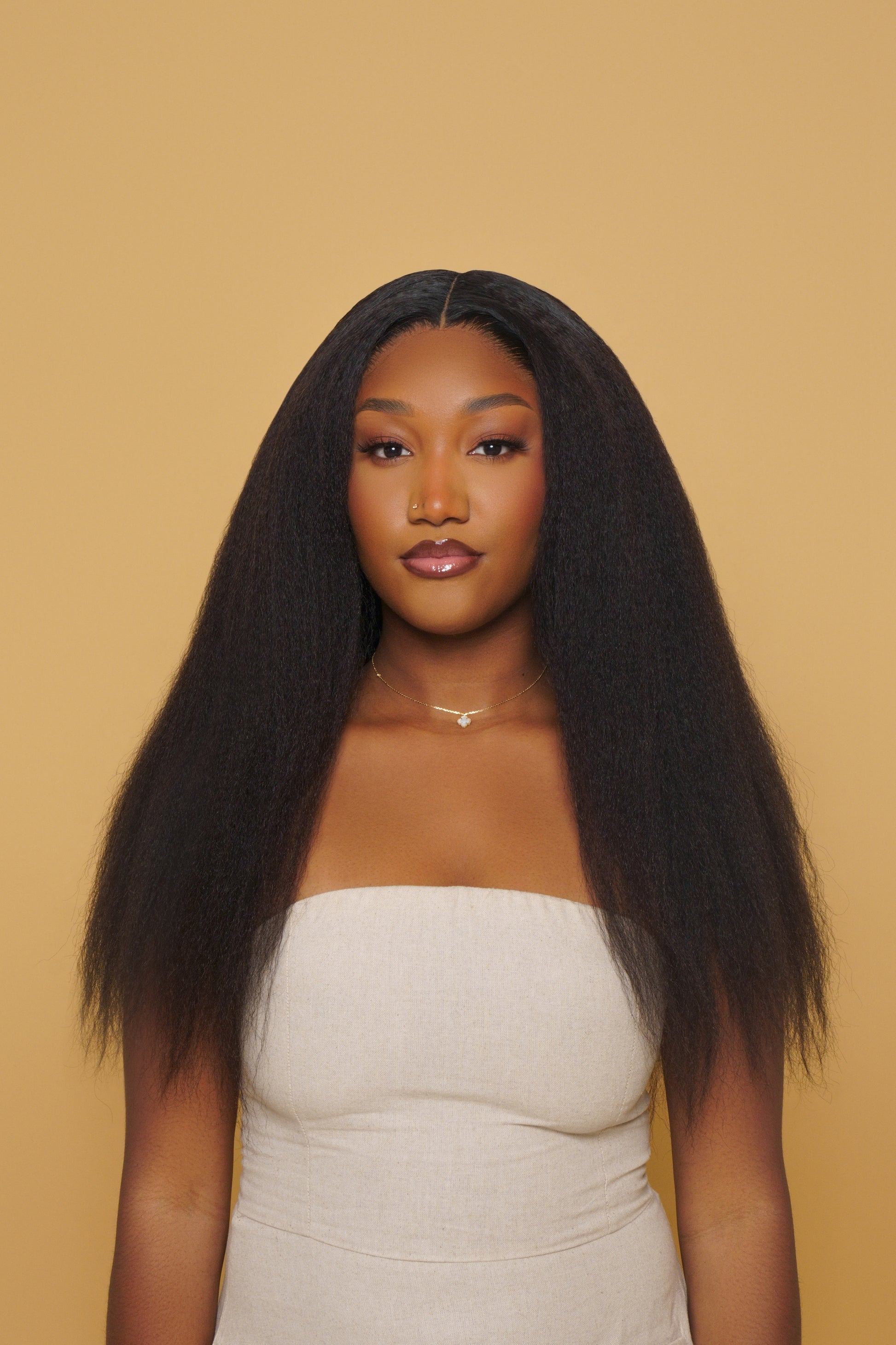 Kinky Straight 6x6 HD Lace closure Wig 12